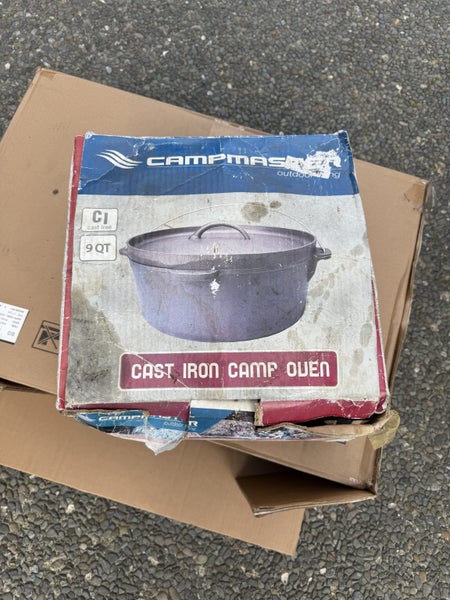 9Q Campmaster Cast Iron Camp/Dutch Oven & Lid Carousel 1