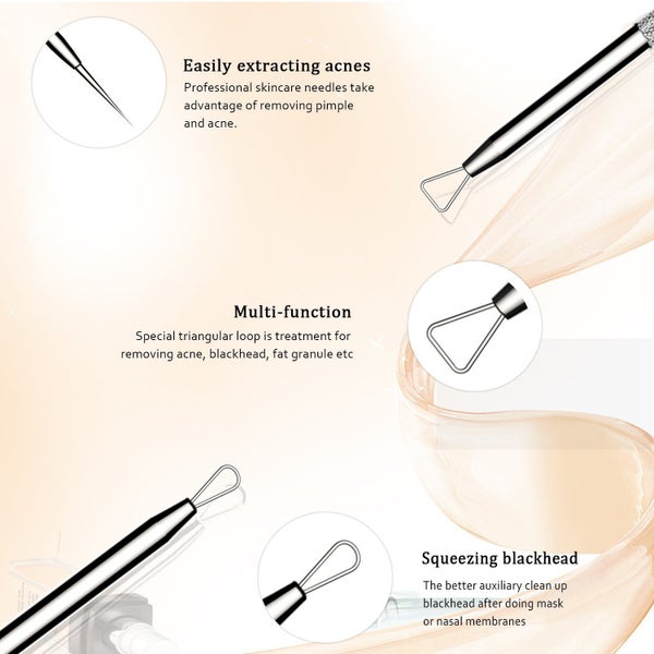 5pcs Professional Acne Blackhead Remover Pimple Comedone Extractor Kit Carousel 8