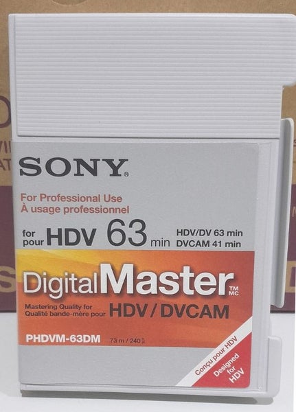 1 x Sony MiniDV/Mini DV 63 min SP/94 min LP Digital Master Blank Video Cassette Carousel 1