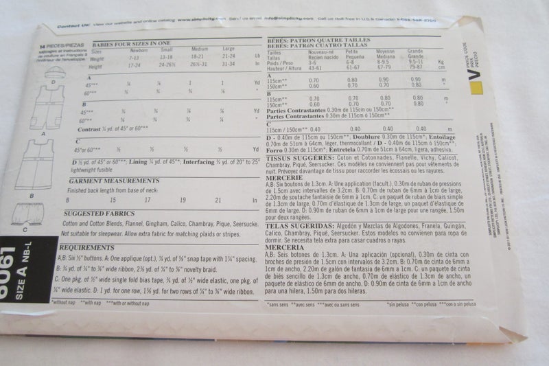 New Look 6061 - Toddler's dresses, panties, hats and dungarees - Sizes : NB-L Carousel 2