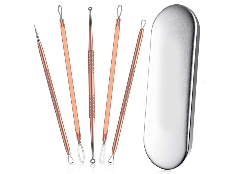 5pcs Professional Acne Blackhead Remover Pimple Comedone Extractor Kit Carousel 1
