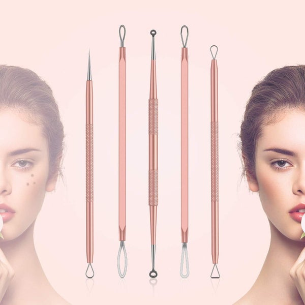 5pcs Professional Acne Blackhead Remover Pimple Comedone Extractor Kit Carousel 2