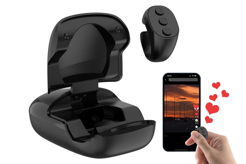 Wireless Remote Scrolling Ring Page Turner Bluetooth Camera Shutter Remote Carousel 1