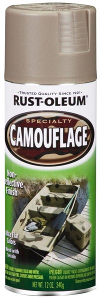Rust-Oleum Spray Paint Camouflage Khaki 340gm Carousel 1