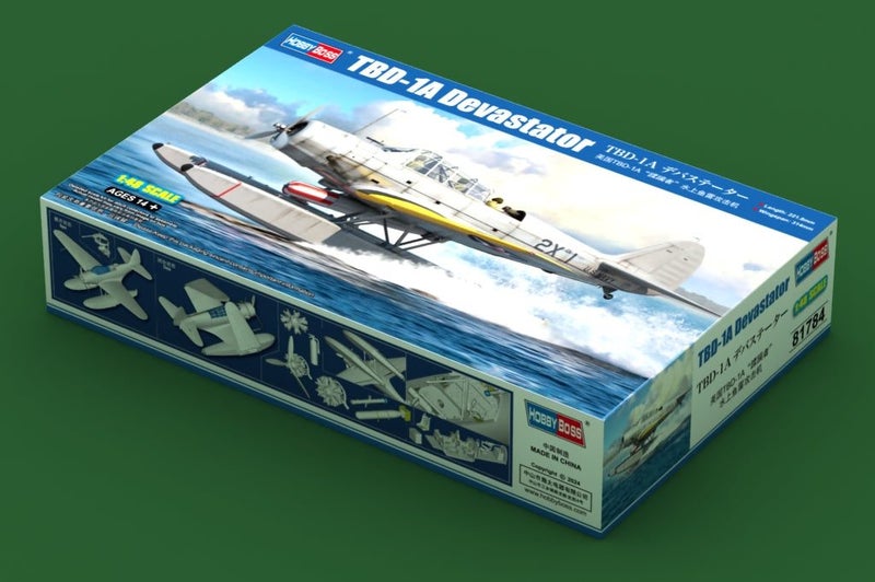 HobbyBoss 1/48 TBD-1A Devastator US Navy Torpedo Bomber (No. 81784)64288674563329114