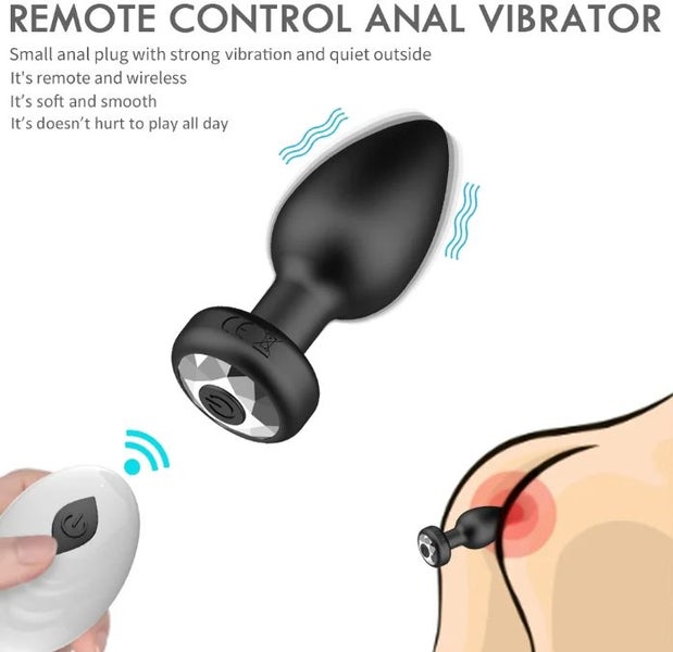 Anal Plug Vibrator 10 Speeds Butt Plug Prostate Vibrating Massager Carousel 1