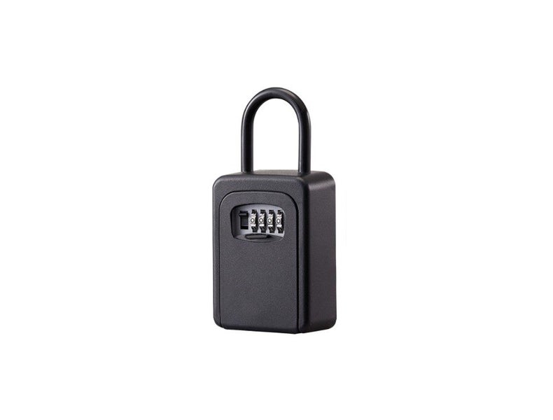 PTN Black Hook Key Lock Box Combination Wall Mount Safe Storage Hanging Portable Carousel 1