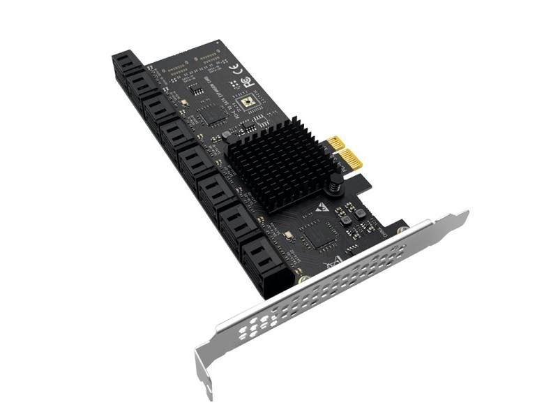 NEW PCIE SATA Adapter 16 Port To SATA 3.0 Expansion Card For Chia Mining Carousel 1