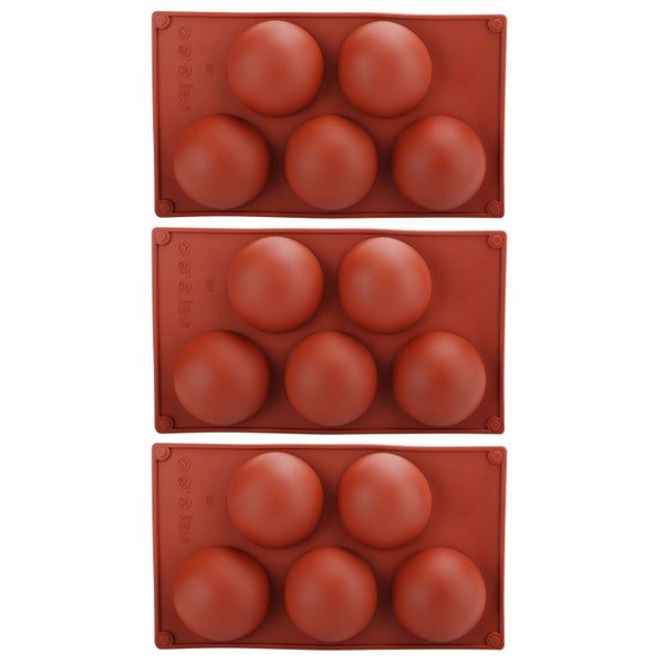 silicone mold bakeware 3PCS Semi Sphere Silicone Mold Baking Mold for DIY Making Carousel 8