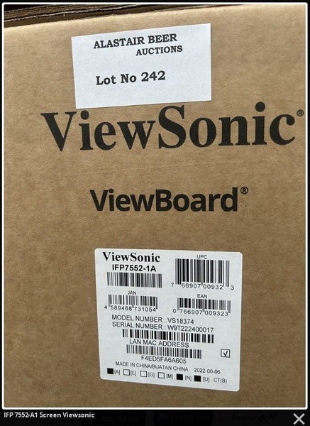 PRICE SLASHED - START PRICE IS RESERVE - ViewBoard® 75" 4K Interactive Display Carousel 14