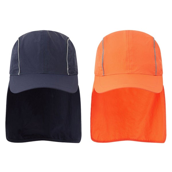 2 Pack Portwest Breathable Sun Shield Cap Reflective Safety Work Hat Neck Pro... Carousel 1