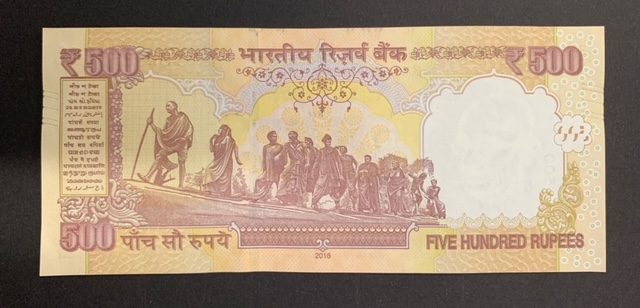 INDIA 2016 500 RUPEES BANKNOTE UNC Carousel 2