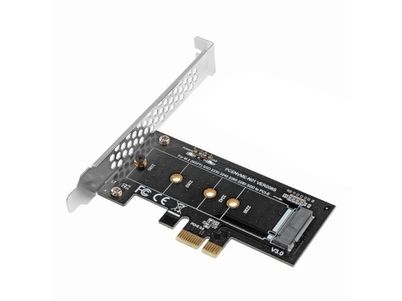 PCI-E X1 To M.2 NVMe M Key Slot 3.0 Adapter With Low Profile Bracket For Carousel 1