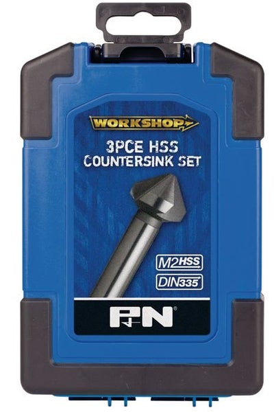P&N Workshop HSS Countersink Set 3 Piece Carousel 1