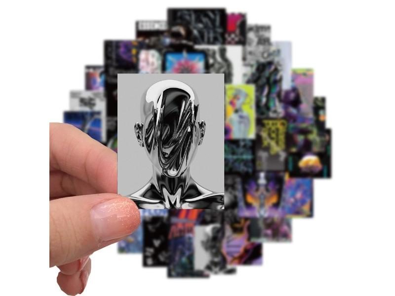 10/30/40pcs Harajuku Acid Graphic Stickers DIY Sticker Sets Carousel 1