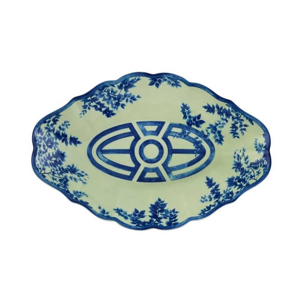 Vista Alegre The Meaning Platter Blue / Green Small Carousel 1