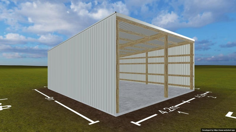 2 Bay Farm Shed 9m deep Carousel 1