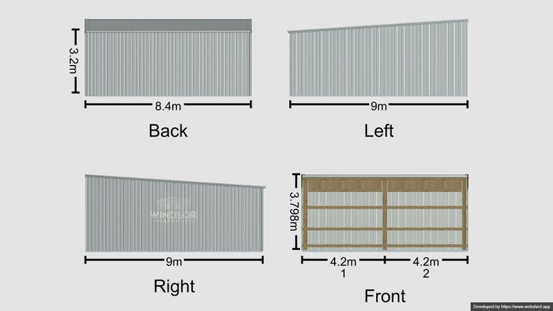 2 Bay Farm Shed 9m deep Carousel 3