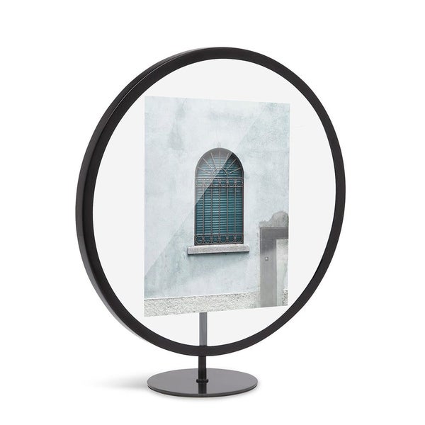 Umbra Infinity Floating Round Picture Frame - 13cm x 18cm Black Carousel 1