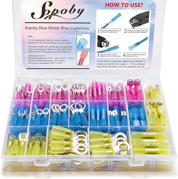 New 240pcs Heat Shrink Wire Connectors Sale Sale Carousel 1