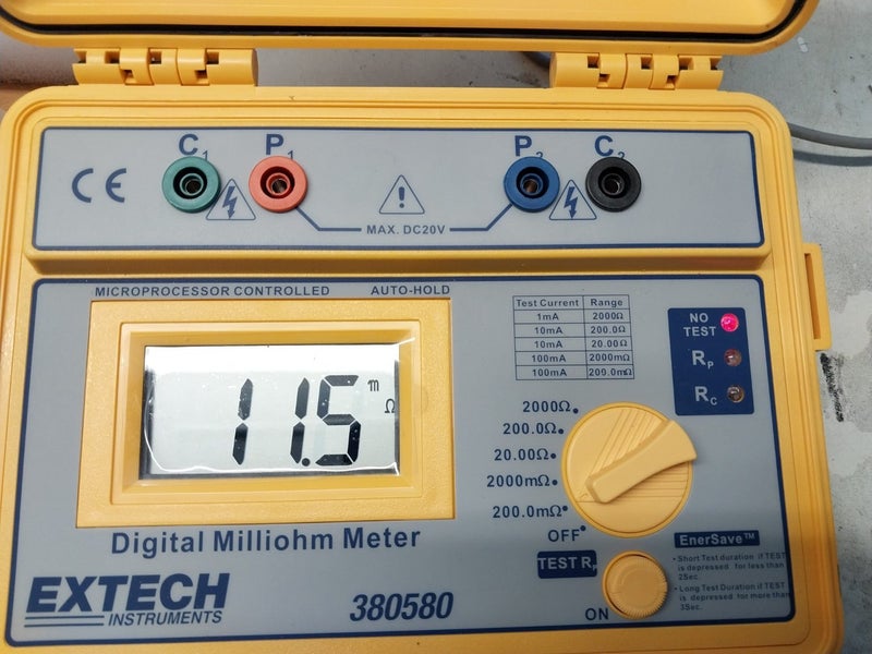 Extech milli ohm meter, Carousel 2