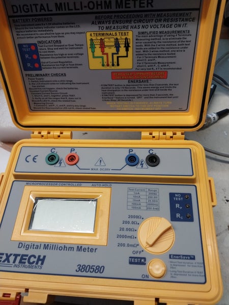 Extech milli ohm meter, Carousel 1