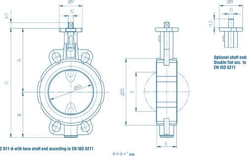 Butterfly Valve WAFER Z011A 316EPE Water Type 150mm Carousel 2