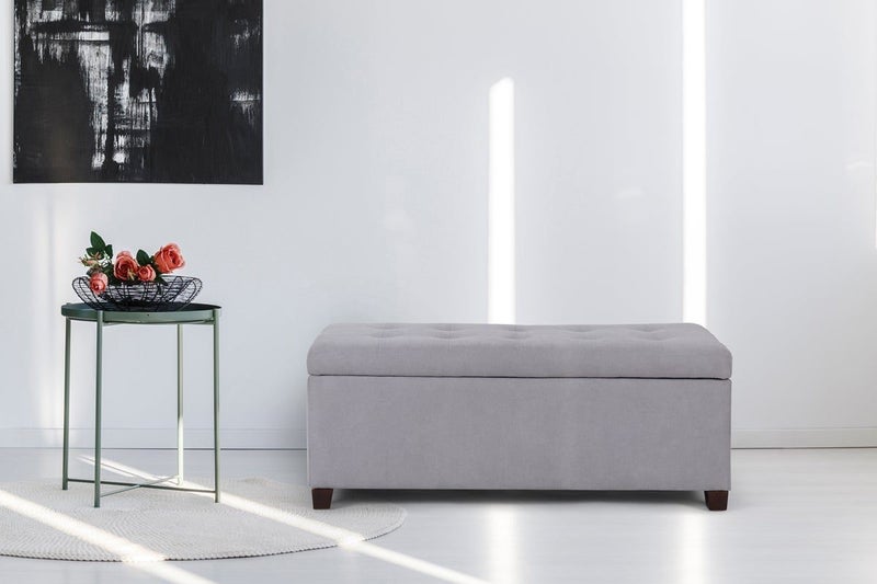 Shangri-La Storage Ottoman (Ash Grey) Carousel 8