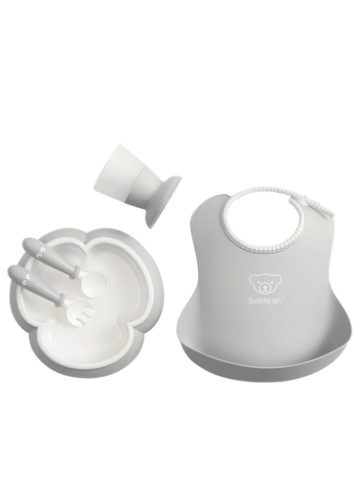 Baby Dinner Set - BABY BJORN (Powder Grey) Carousel 1