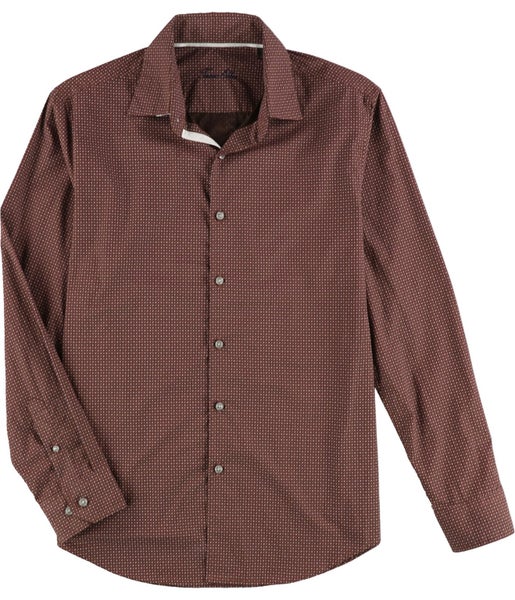 Tasso Elba Mens Printed Button Up Shirt Carousel 1