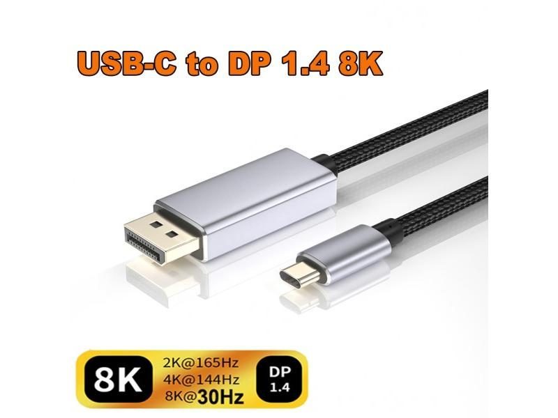 USB C To Displayport Cable 144Hz Thunderbolt 4 8K USB 3.1 Type C To Displayport Carousel 1