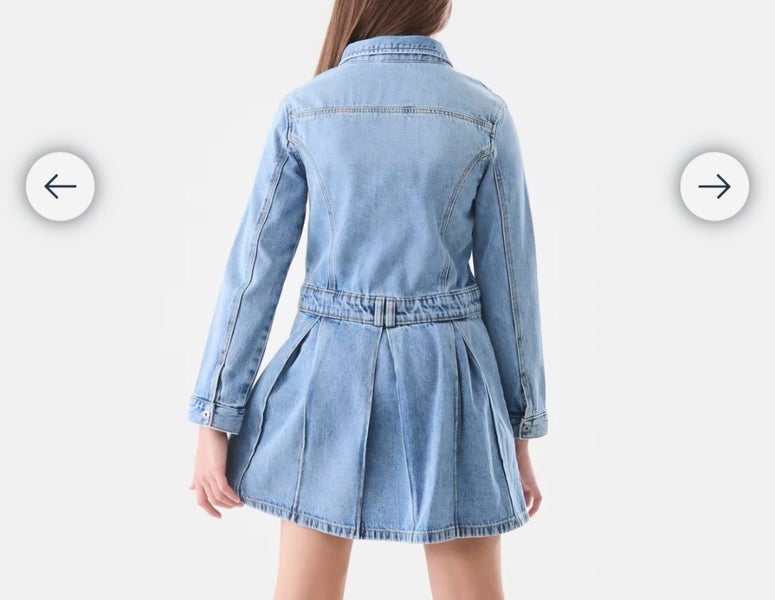 Girls Denim Dress. Size 14 *NEW* Carousel 2