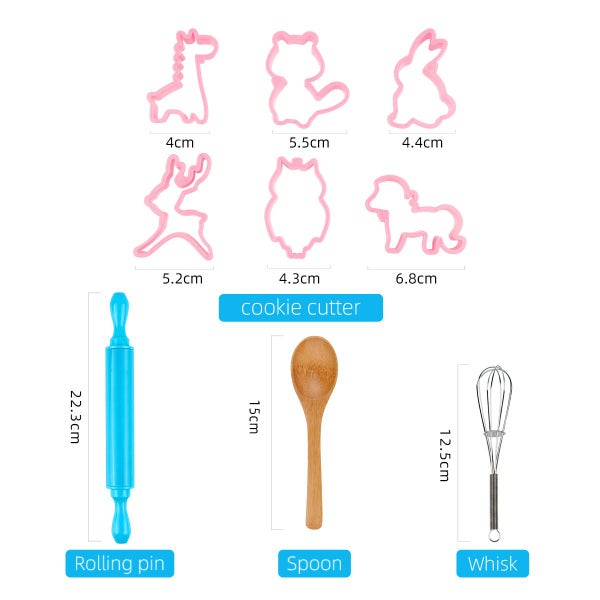 Kids Play Home Kitchen Toys for Girls Cooking Kitchen Utensil Set Baking Tools Carousel 1