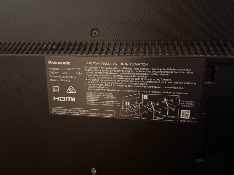 50” 4K TV Panasonic63614212193794112
