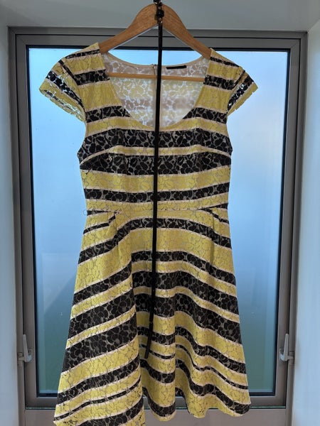 Lace striped dress s8 $1R!636142123476511111