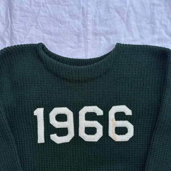 Vintage 1960s Dartmouth College University Wool Knitted Sweater Carousel 2