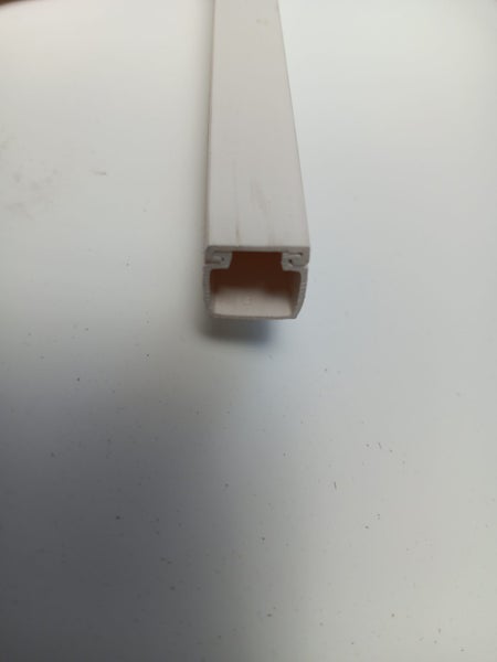 Trunking Solid 15mm High x 15mm Wide Length 2 metres White PVC. Carousel 1