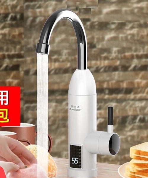 Electric Instant Water Heater Faucet Tap Kitchen Fast Heat Tap 360 Rotated Carousel 1