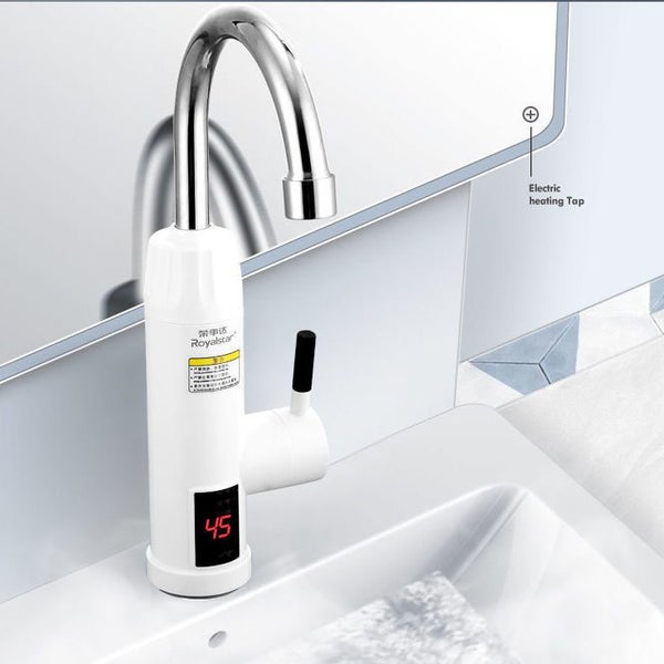 Electric Instant Water Heater Faucet Tap Kitchen Fast Heat Tap 360 Rotated Carousel 2