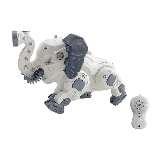 Remote Control Electric Toy Mechanical Elephant Spray Music Kids Smart Toy Boy Carousel 1