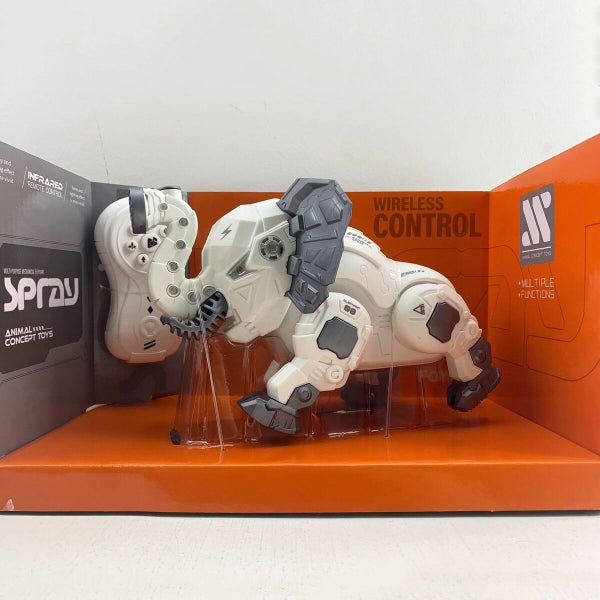 Remote Control Electric Toy Mechanical Elephant Spray Music Kids Smart Toy Boy Carousel 2