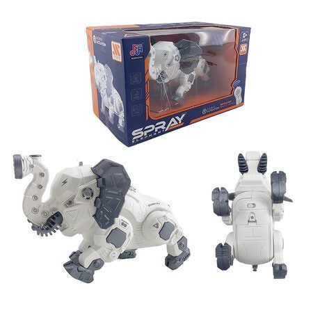 Remote Control Electric Toy Mechanical Elephant Spray Music Kids Smart Toy Boy Carousel 4