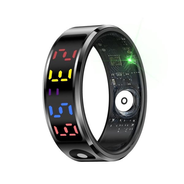 Smart Ring R12 Size 8 Heart Rate Blood Oxygen Sleep Sports Carousel 1