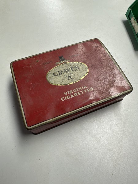 Meccano Cigarette Tin of assorted small parts, Nuts & Bolts Carousel 5