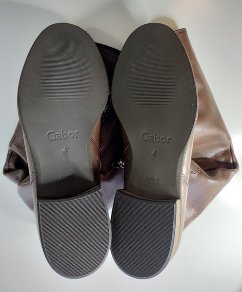 Brand New Gabor Leather Below Knee-High Boots – Size UK4 (NZ 6-6.5) – RRP $400+64548595565443112