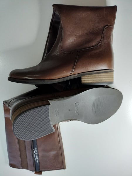 Brand New Gabor Leather Below Knee-High Boots – Size UK4 (NZ 6-6.5) – RRP $400+64548595565443113