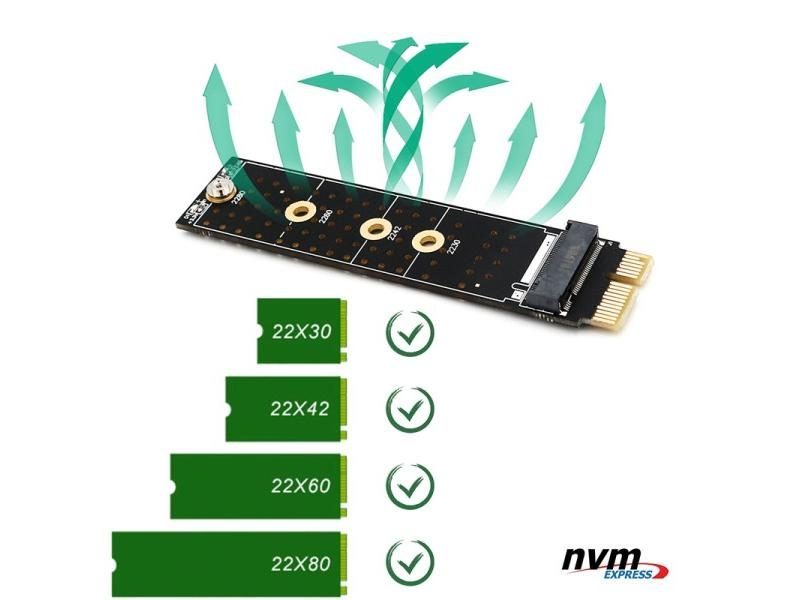 PCIE To M2 Adapter NVMe SSD M2 PCIE X1 Raiser PCI-E PCI Express M Key Connector Carousel 1