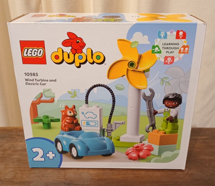 Duplo#10985 Wind turbine and electric car for Toddler Carousel 1