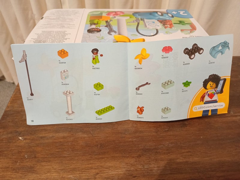 Duplo#10985 Wind turbine and electric car for Toddler Carousel 3