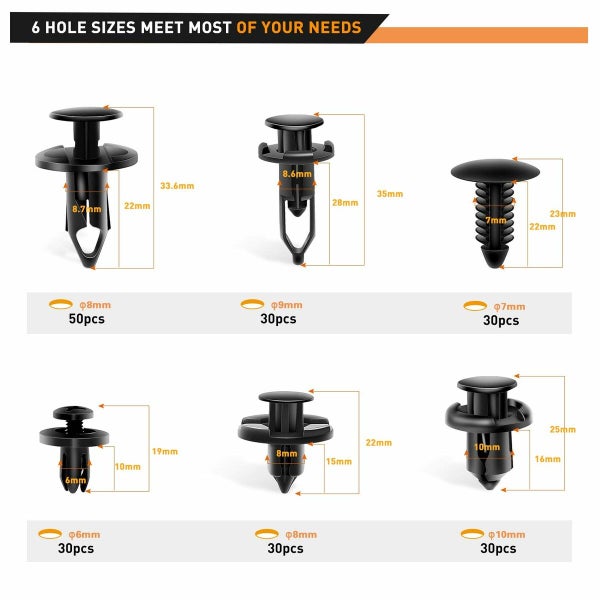 Universal Plastic Fender Clips Carousel 1